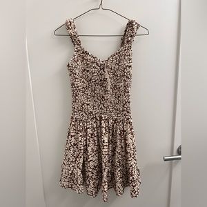 UO Georgina Smocked Mini Dress